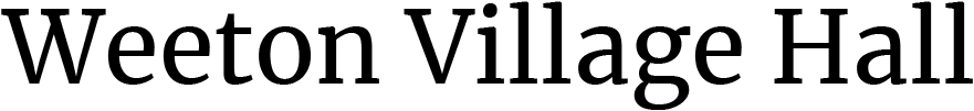 weeton village hall logo black